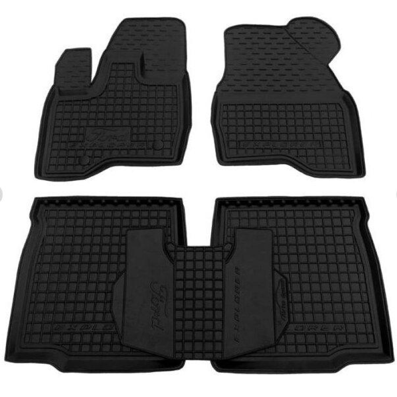 Килимки в салон гумові Avto-Gumm для Ford Explorer 2010-