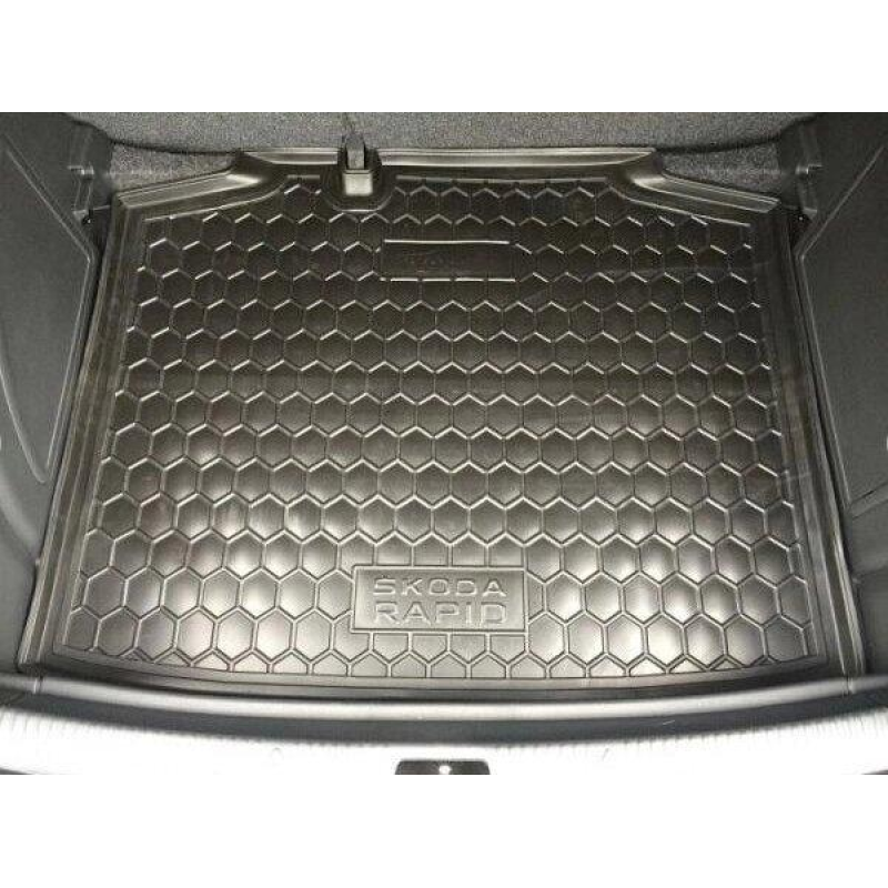 Килимок у багажник пластик Avto-Gumm для Skoda Rapid 2013-paceback
