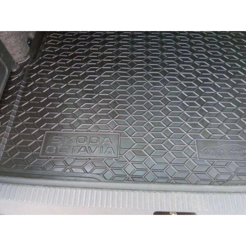 Килимок у багажник пластик Avto-Gumm для Skoda Octavia A7 2013- Universal (з вухами)