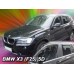 Дефлектори вікон (вітровики) “Heko“ для BMW X3 (F25) 2010-2017 (5 дверей) вставні передні 2шт.