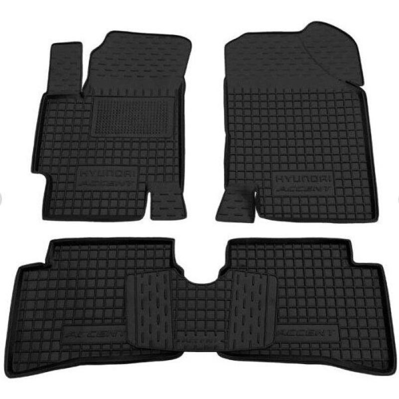 Килимки в салон гумові Avto-Gumm для Hyundai Accent 2006-2010