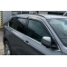 Дефлектори вікон (вітровики) “HIC“ для Nissan Qashqai (J11) 2013-2021 (5 дверей) на скотчі з хром полосою (NI84-IJ)