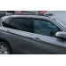Дефлектори вікон (вітровики) “HIC“ для Nissan Qashqai (J11) 2013-2021 (5 дверей) на скотчі з хром полосою (NI84-IJ)