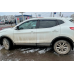 Дефлектори вікон (вітровики) “HIC“ для Nissan Qashqai (J11) 2013-2021 (5 дверей) на скотчі з хром полосою (NI84-IJ)