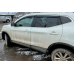 Дефлектори вікон (вітровики) “HIC“ для Nissan Qashqai (J11) 2013-2021 (5 дверей) на скотчі з хром полосою (NI84-IJ)