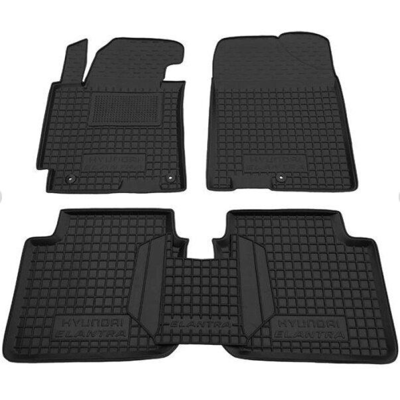 Килимки в салон гумові Avto-Gumm для Hyundai Elantra 2011-2014 (MD)