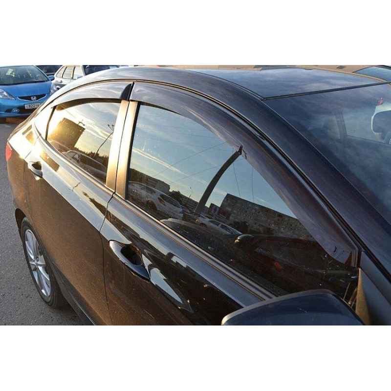 Дефлектори вікон “VL-STAR“ для Hyundai Accent/Solaris/Verna седан 2010-2017 (HY585)