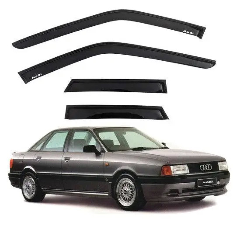 Дефлектори вікон (вітровики) “AV-TUNING“ для AUDI 80 (B3) 1986-1991/AUDI 80 седан (B4) 1991-1996 (VA10286)