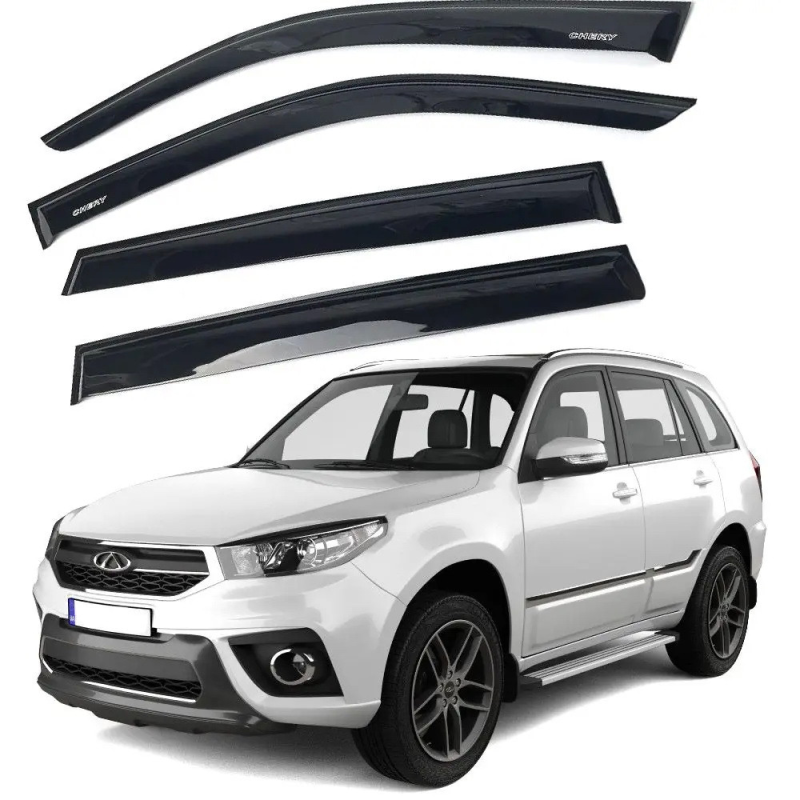 Дефлектори вікон (вітровики) “AV-TUNING“ для CHERY Tiggo 3 2014- (VC10717)