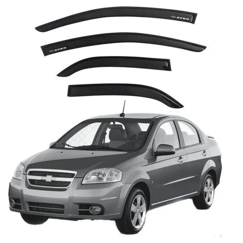 Дефлектори вікон (вітровики) “AV-TUNING“ для CHEVROLET Aveo 2006-2011 седан (VC20405)