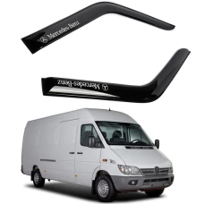 Дефлектори вікон (вітровики) “AV-TUNING“ для MERCEDES BENZ Sprinter (W901-905) на скотчі по двері 1996-2006 (VM30496)