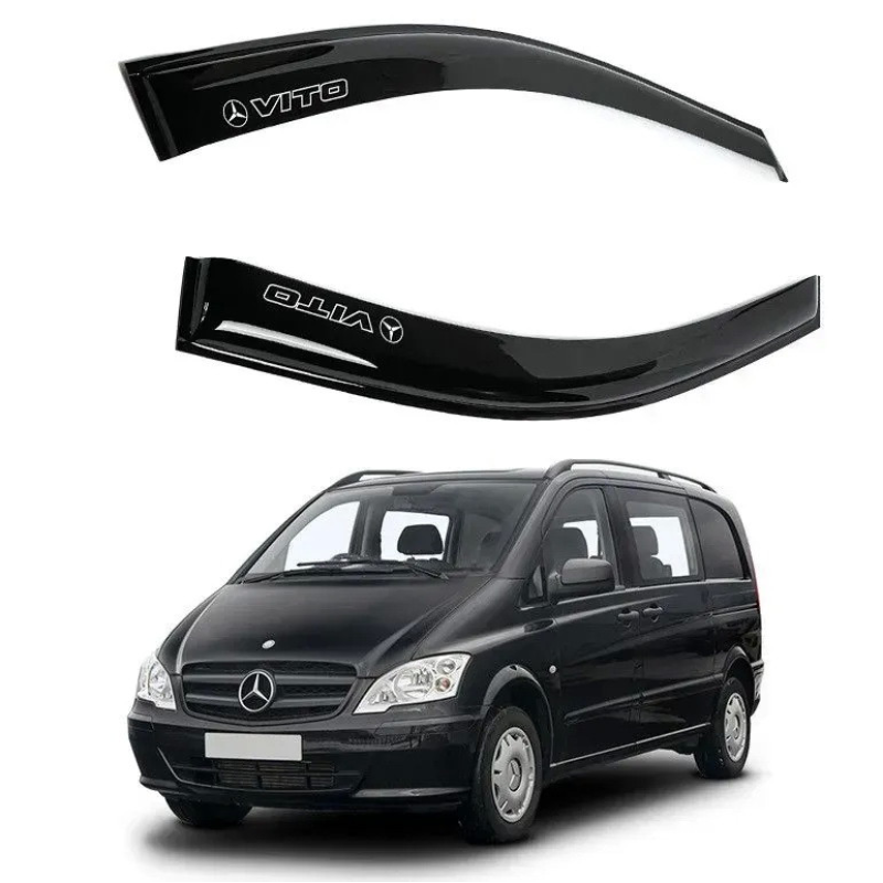 Дефлектори вікон (вітровики) “AV-TUNING“ для MERCEDES BENZ Vito/Viano (W639) широки 2003-2014 (10 см.) (VM31103)