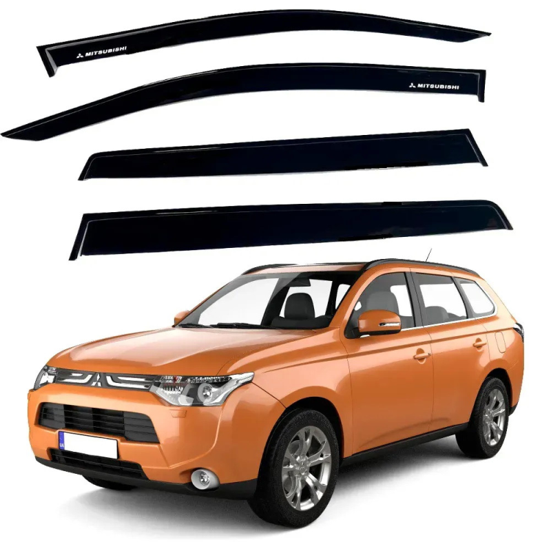 Дефлектори вікон (вітровики) “AV-TUNING“ для MITSUBISHI Outlander (III) 2012-2020 (VM41012)