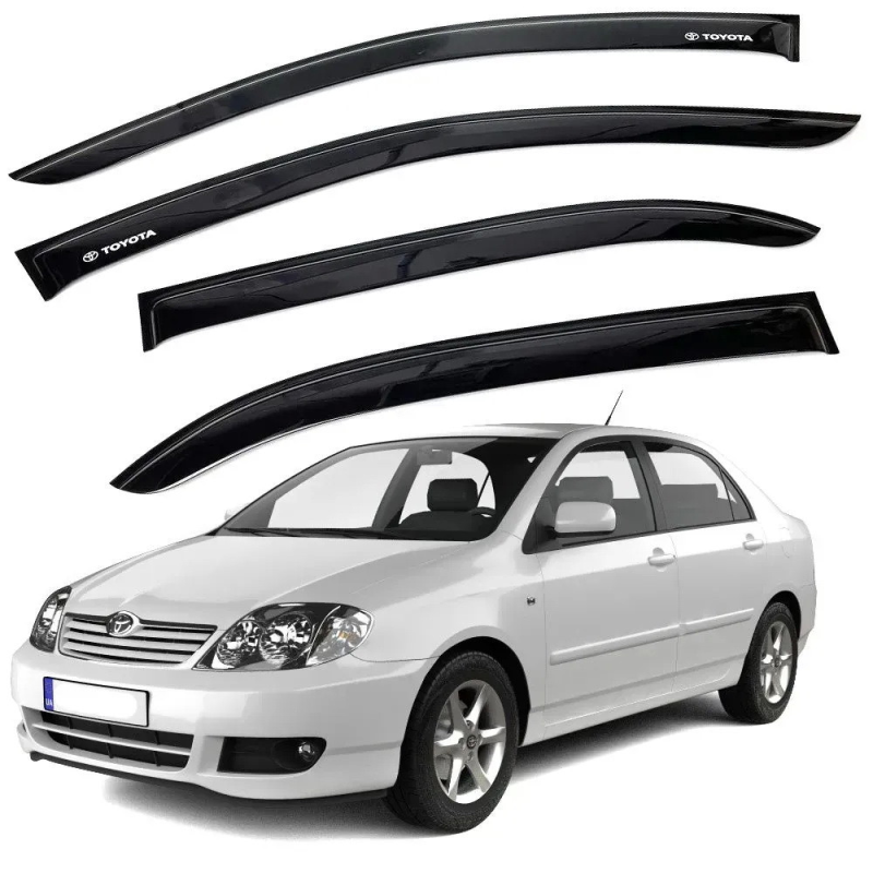 Дефлектори вікон (вітровики) “AV-TUNING“ для TOYOTA Corolla 2000-2006 седан (VT20400)