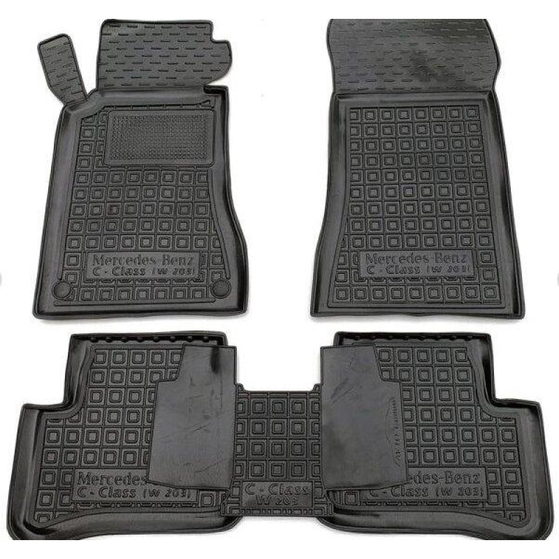 Килимки в салон гумові Avto-Gumm для Mercedes-Benz C-Class (W203) 2000-2007