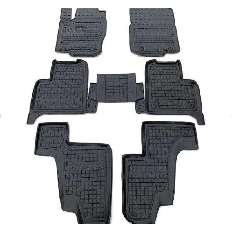 Килимки в салон гумові Avto-Gumm для Mercedes GL (X166) 12-/GLS 14- (7 місць)