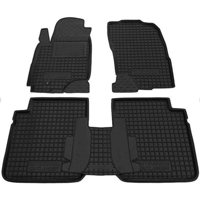 Килимки в салон гумові Avto-Gumm для Mitsubishi Outlander 2003-2007 (АКПП)