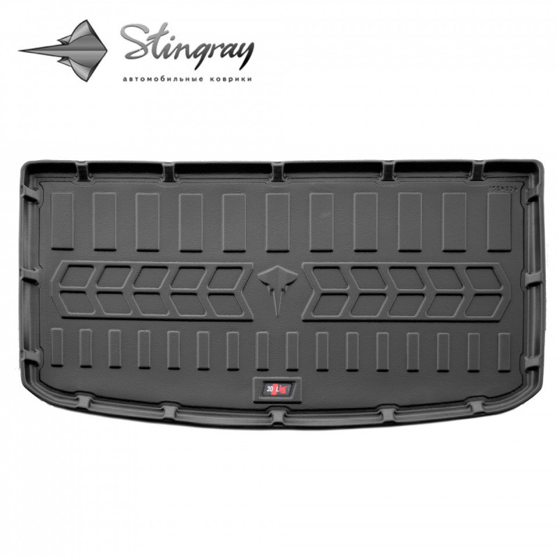 Килимок у багажник 3D для Volkswagen ID.6 (2021-...) (7 of 7 seats) (upper trunk) Фольксваген