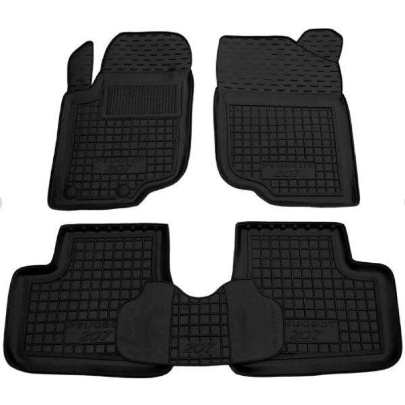 Килимки в салон гумові Avto-Gumm для Peugeot 207 2006-2012