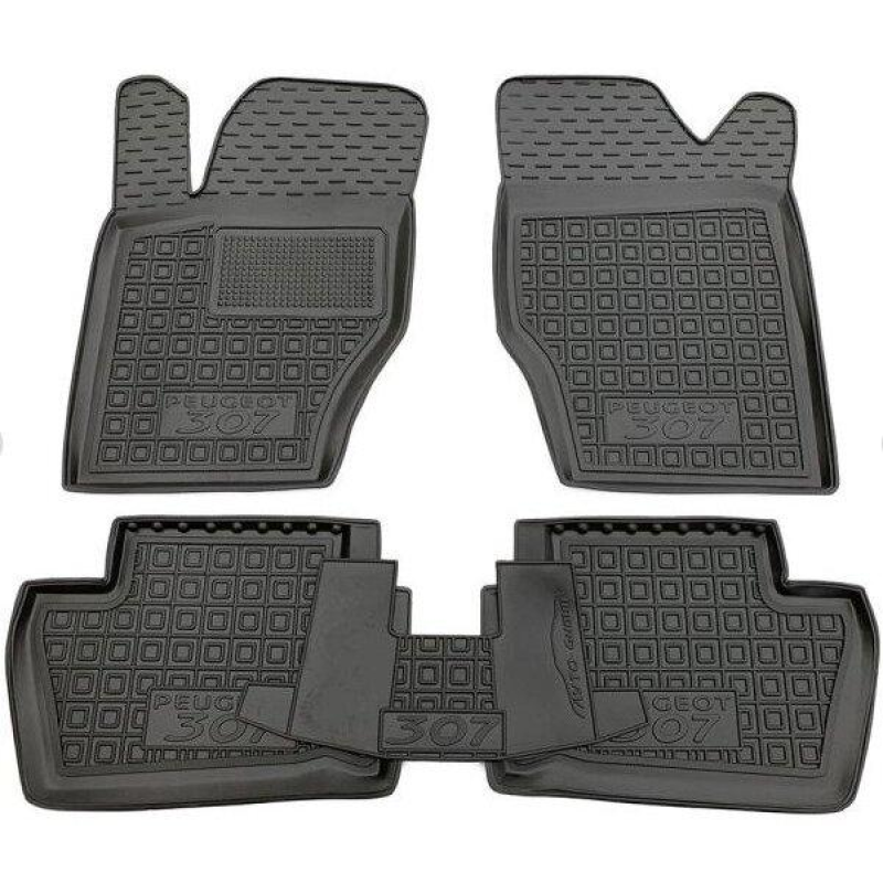 Килимки в салон гумові Avto-Gumm для Peugeot 307 2001-2011
