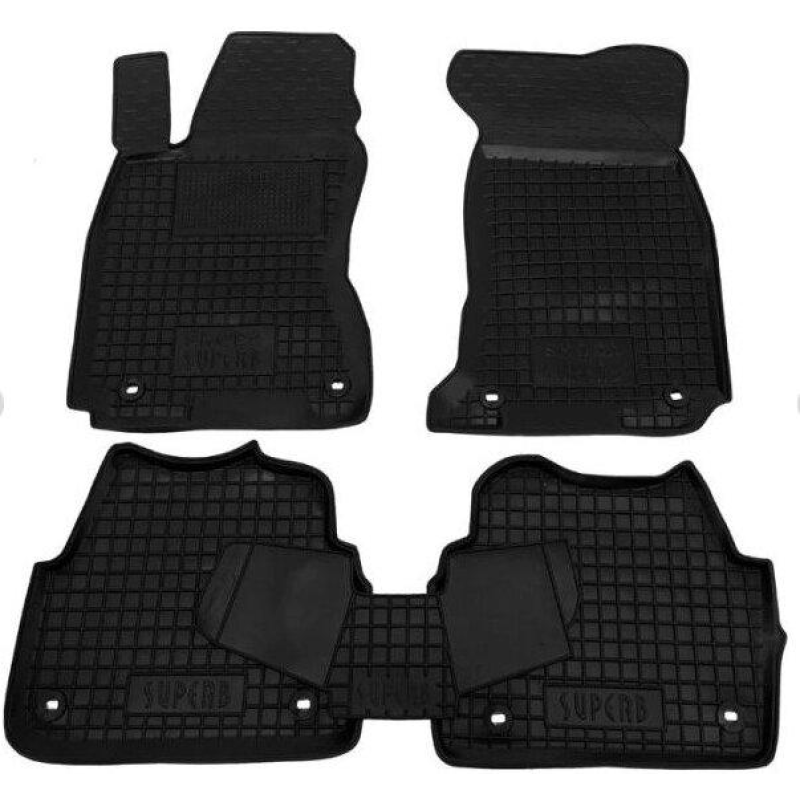 Килимки в салон гумові Avto-Gumm для Skoda SuperB 2001-2008