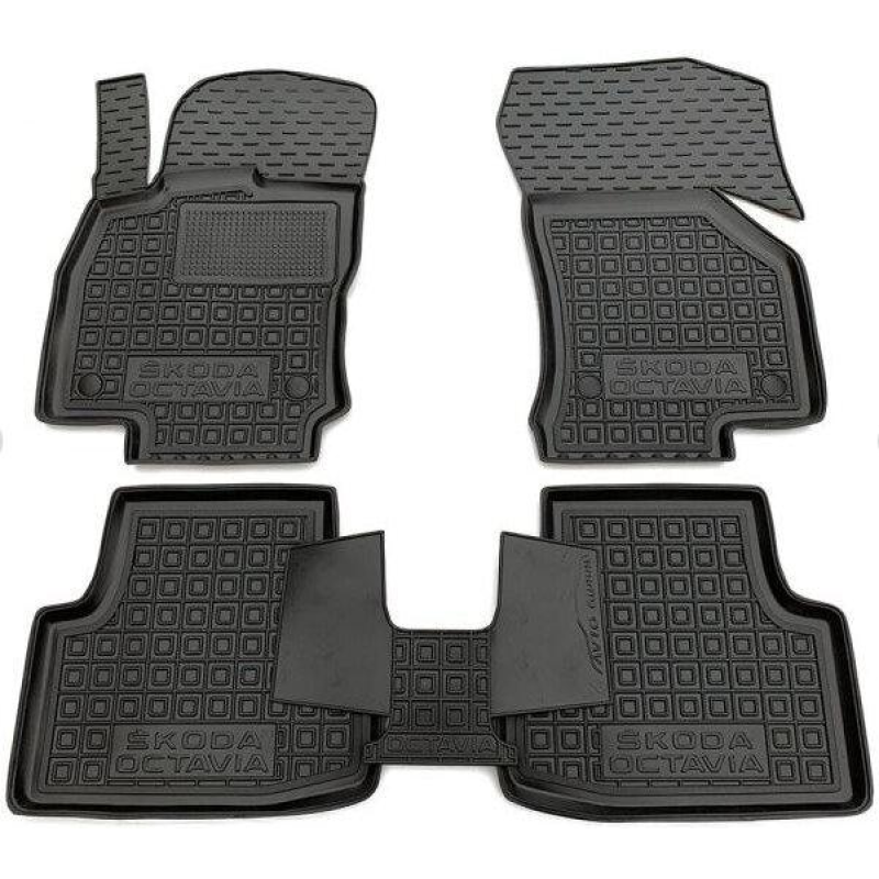 Килимки в салон гумові Avto-Gumm для Skoda Octavia A8 2020-