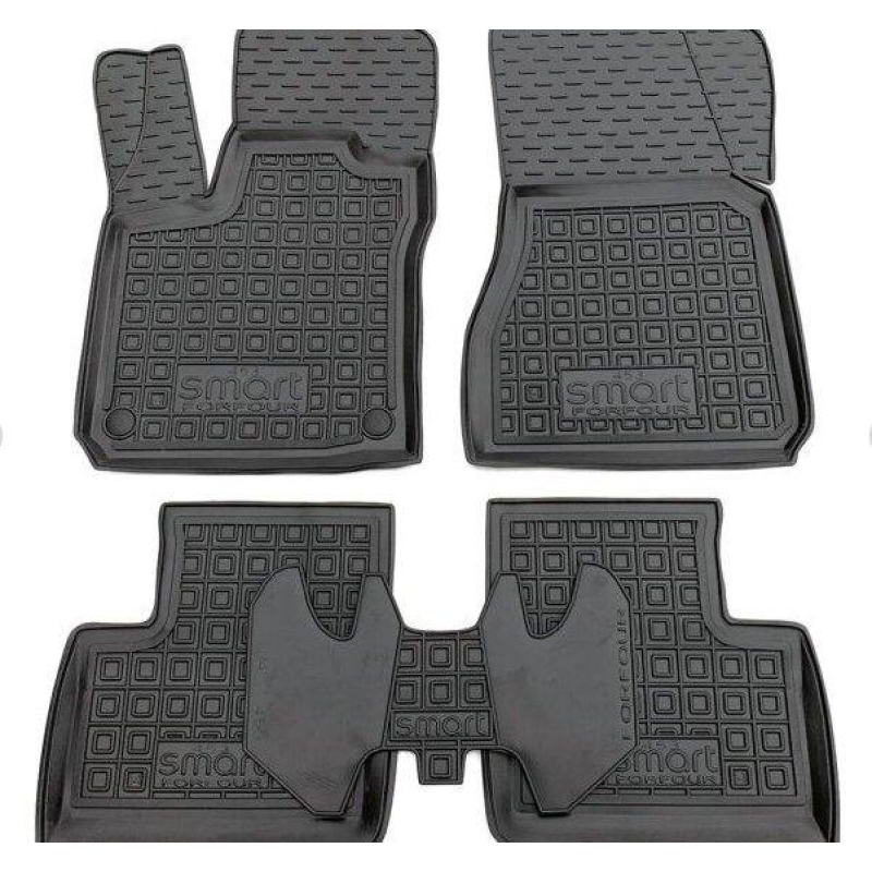Килимки в салон гумові Avto-Gumm для Smart Forfour 453 2014-