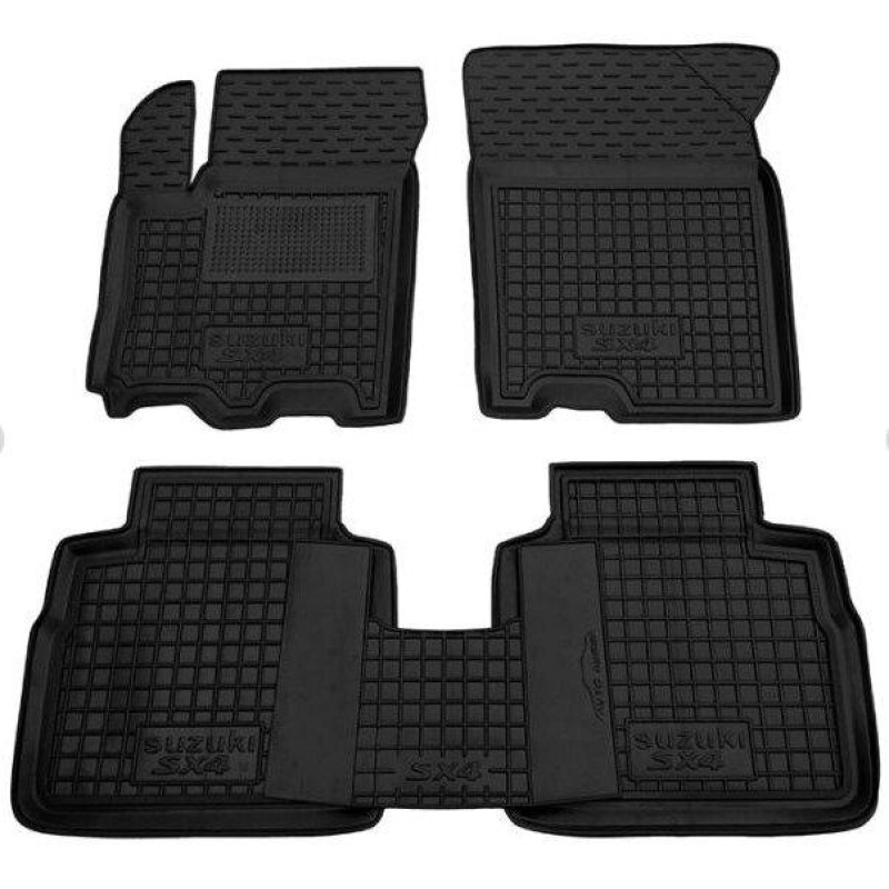 Килимки в салон гумові Avto-Gumm для Suzuki SX4 2013-