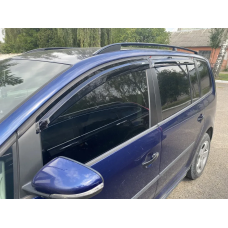 Дефлектори вікон (вітровики) “DEFL“ для VW Touran (I/II) 2003-2015 на скотчі (00-00014499/Q2)