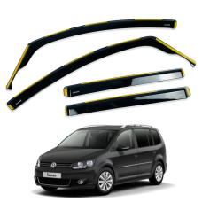 Дефлектори вікон (вітровики) “HAWK“ для VW Touran (I/II) 2003-2015 вставні (00-00015708)