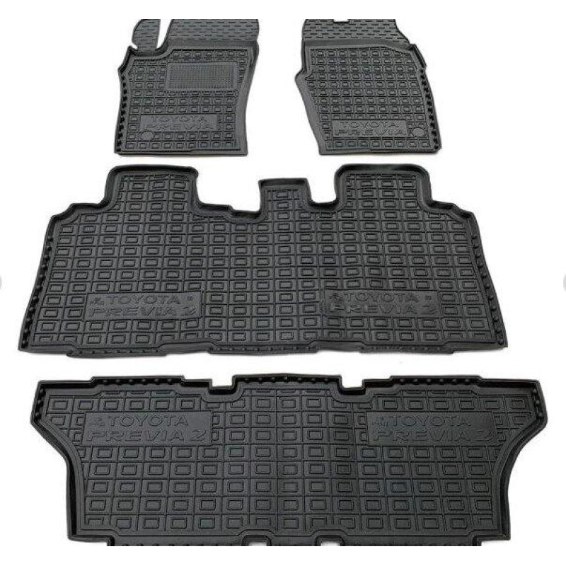 Килимки в салон гумові Avto-Gumm для Toyota Previa 2000-2006 6-7 місць