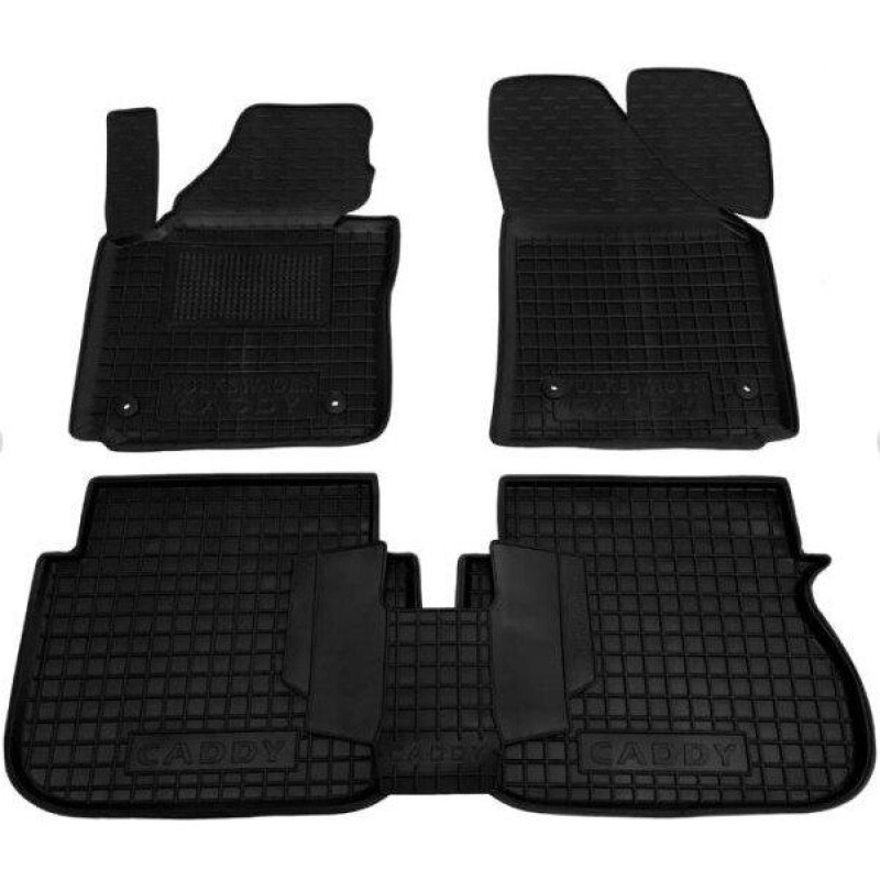 Килимки в салон гумові Avto-Gumm для Volkswagen Caddy 2004-2015 (3 двері)
